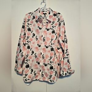 Express Floral Button-Up Shirt